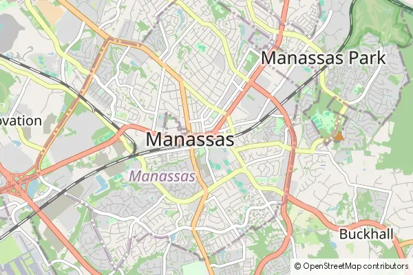 Mapa Manassas