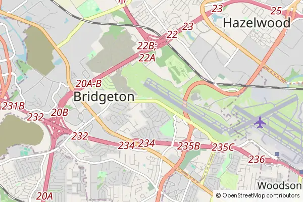 Mapa Bridgeton