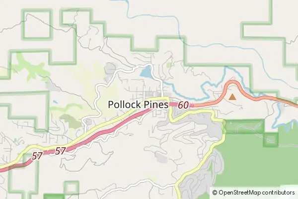 Mapa Pollock Pines