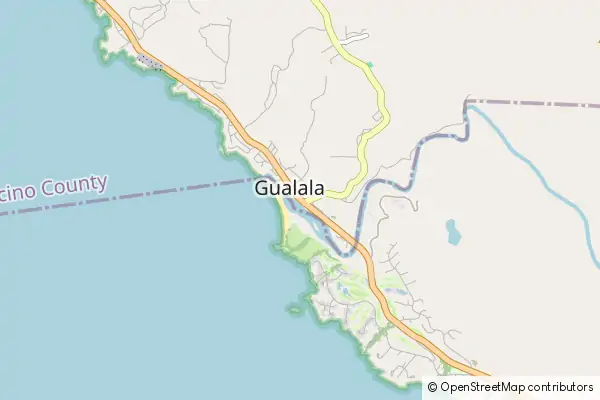 Mapa Gualala