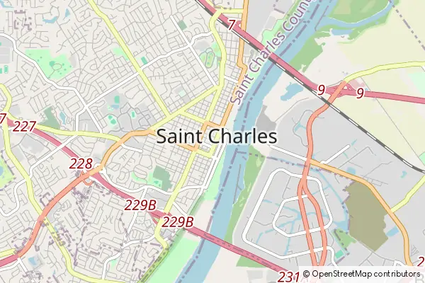 Mapa Saint Charles