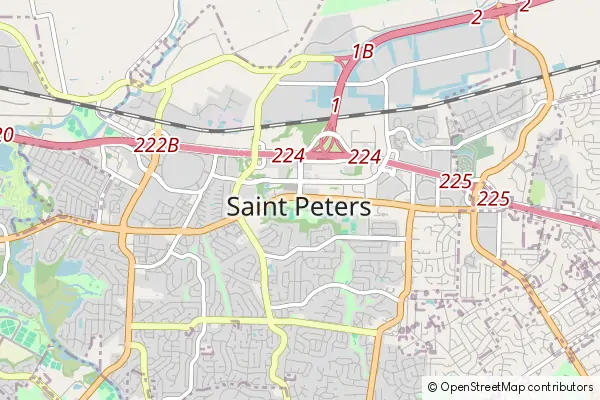 Mapa Saint Peters