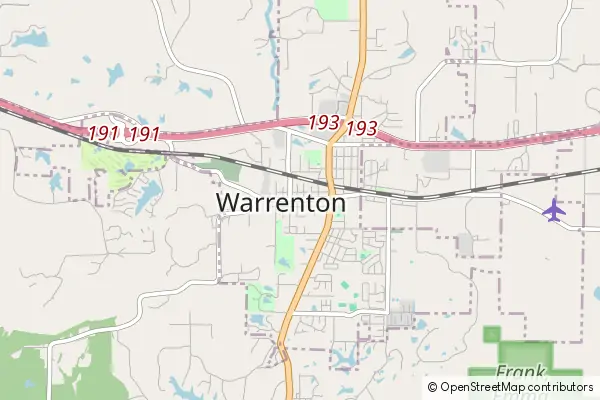 Mapa Warrenton