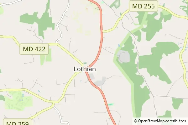 Mapa Lothian