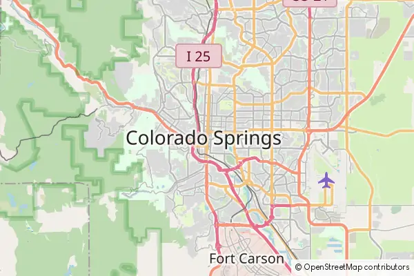 Mapa Colorado Springs