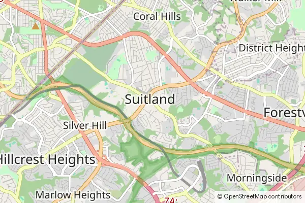 Mapa Suitland