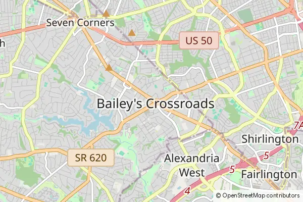 Mapa Baileys Crossroads