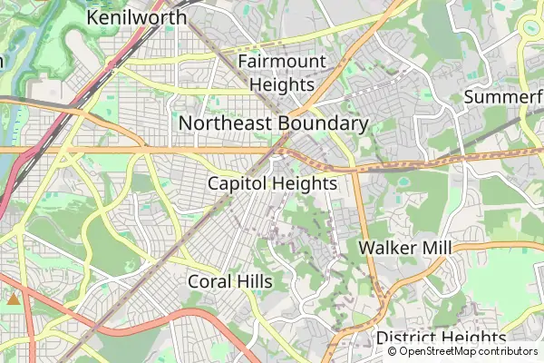 Mapa Capitol Heights