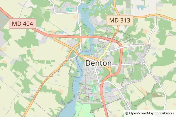 Mapa Denton