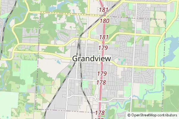 Mapa Grandview