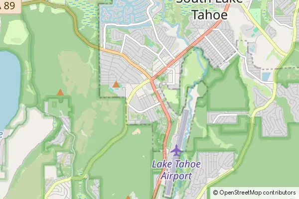 Mapa South Lake Tahoe