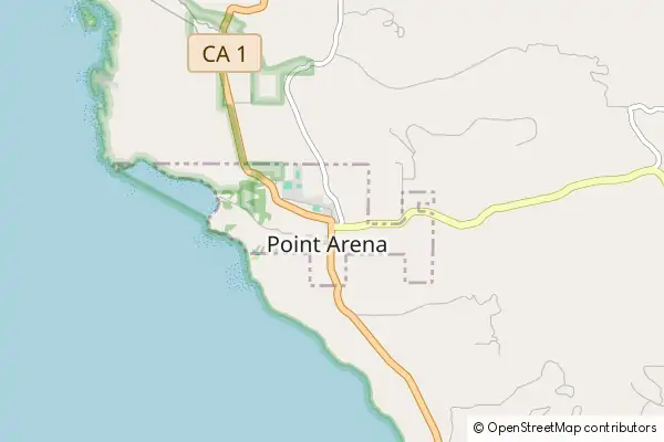 Mapa Point Arena