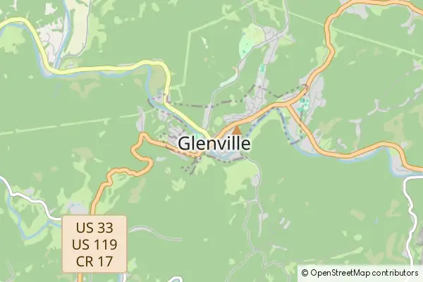 Mapa Glenville