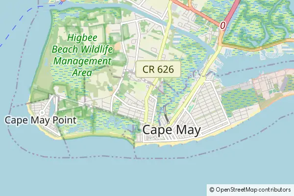 Mapa West Cape May