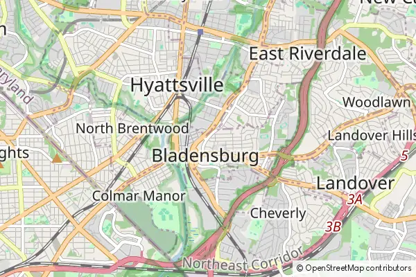 Mapa Bladensburg