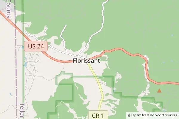 Mapa Florissant