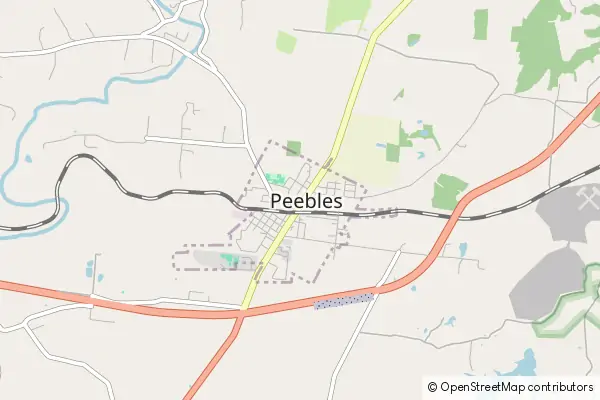 Mapa Peebles