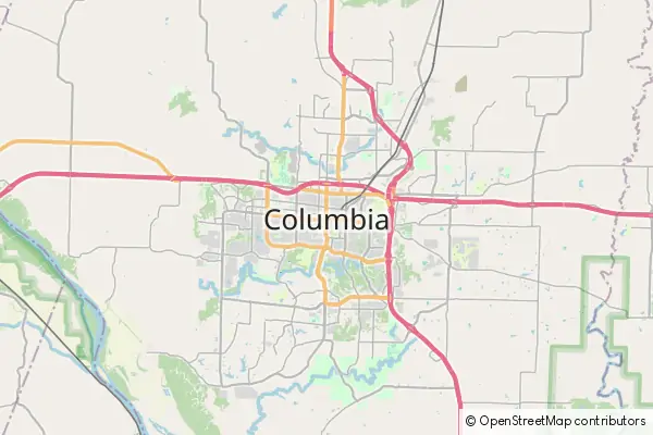 Mapa Columbia