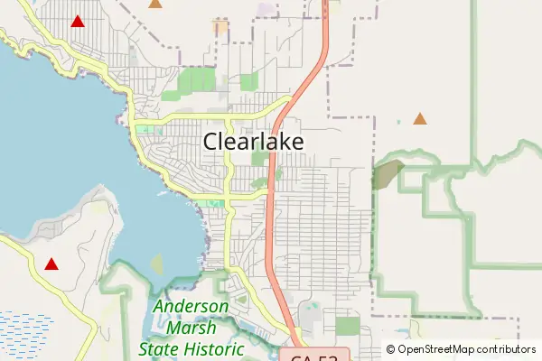 Mapa Clearlake