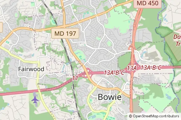 Mapa Bowie