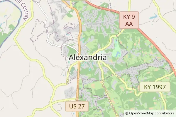 Mapa Alexandria