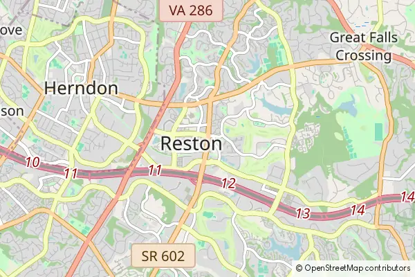 Mapa Reston