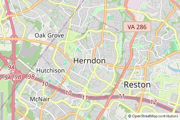 Mapa Herndon