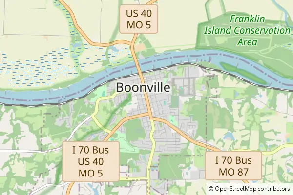 Mapa Boonville