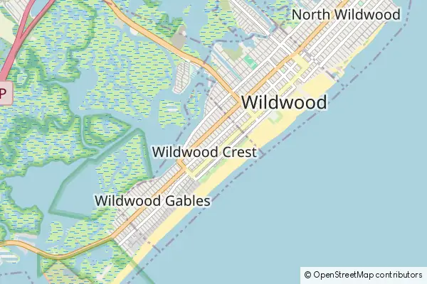 Mapa Wildwood Crest