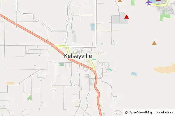 Mapa Kelseyville