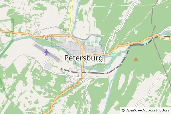 Mapa Petersburg