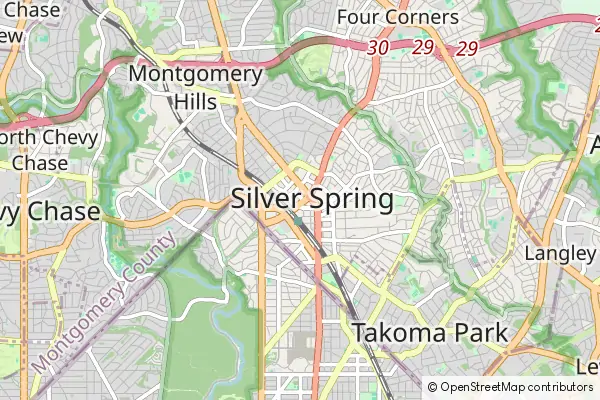 Mapa Silver Spring