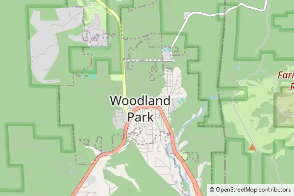 Mapa Woodland Park