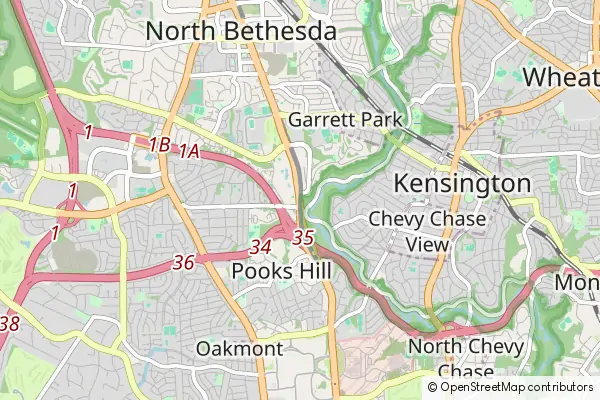 Mapa North Bethesda