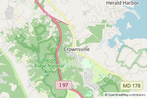 Mapa Crownsville