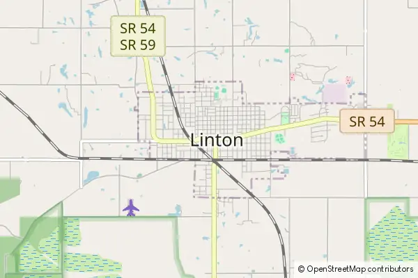 Mapa Linton