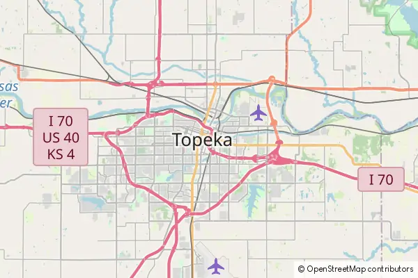 Mapa Topeka