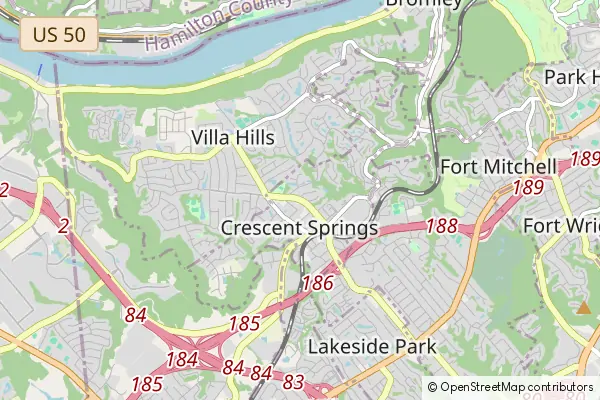 Mapa Crescent Springs