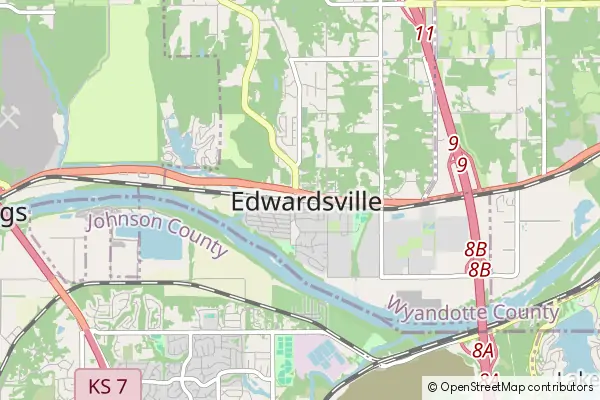 Mapa Edwardsville