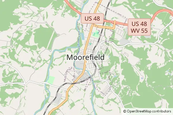 Mapa Moorefield