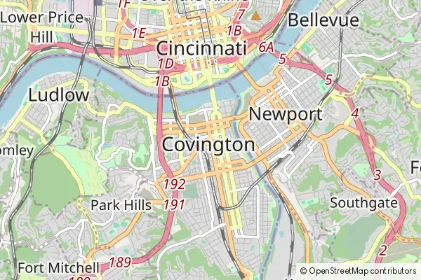 Mapa Covington