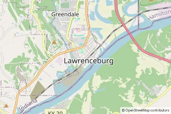 Mapa Lawrenceburg