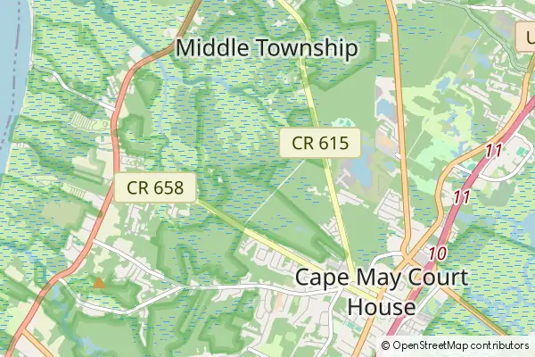 Mapa Middle Township