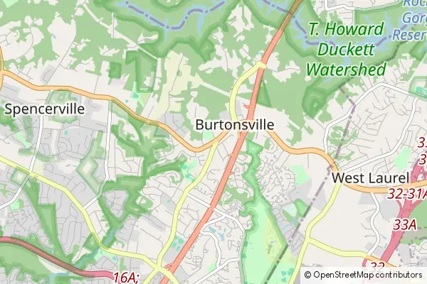 Mapa Burtonsville