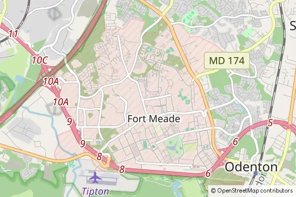 Mapa Fort Meade