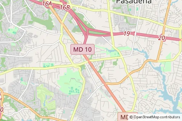 Mapa Pasadena