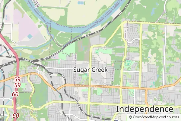 Mapa Sugar Creek