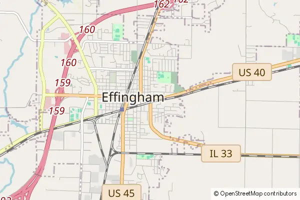 Mapa Effingham