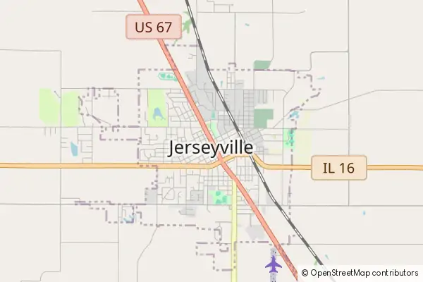 Mapa Jerseyville