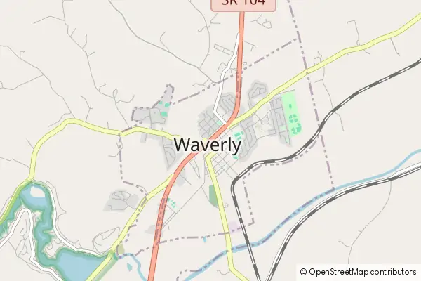 Mapa Waverly